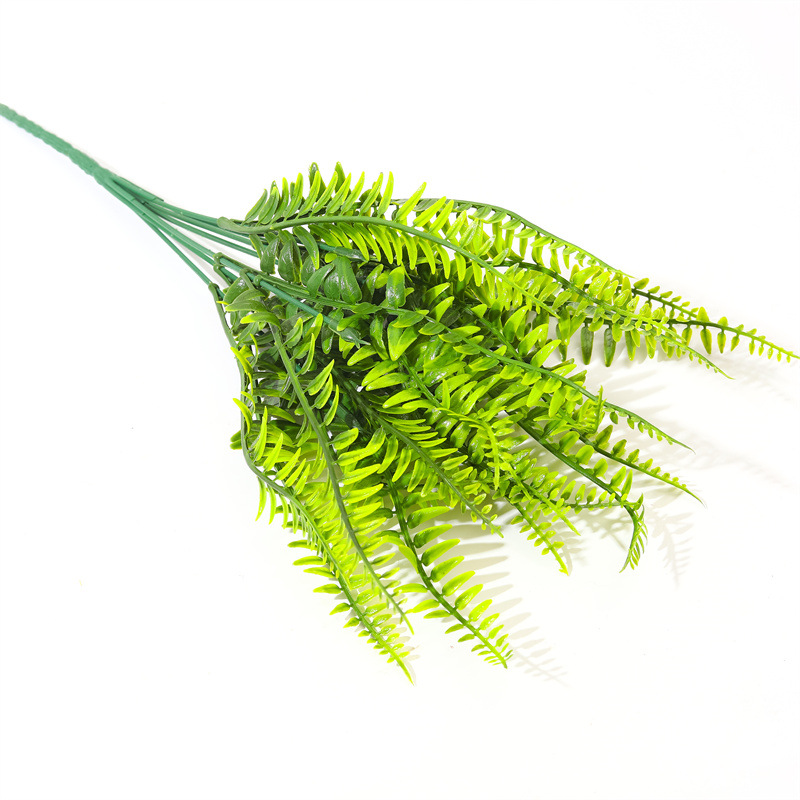 7 forks artificial Persian grass artificial flower fern leaf bundle artificial collocation flower arrangement decorative plastic fern Persian leaf_voghion.com