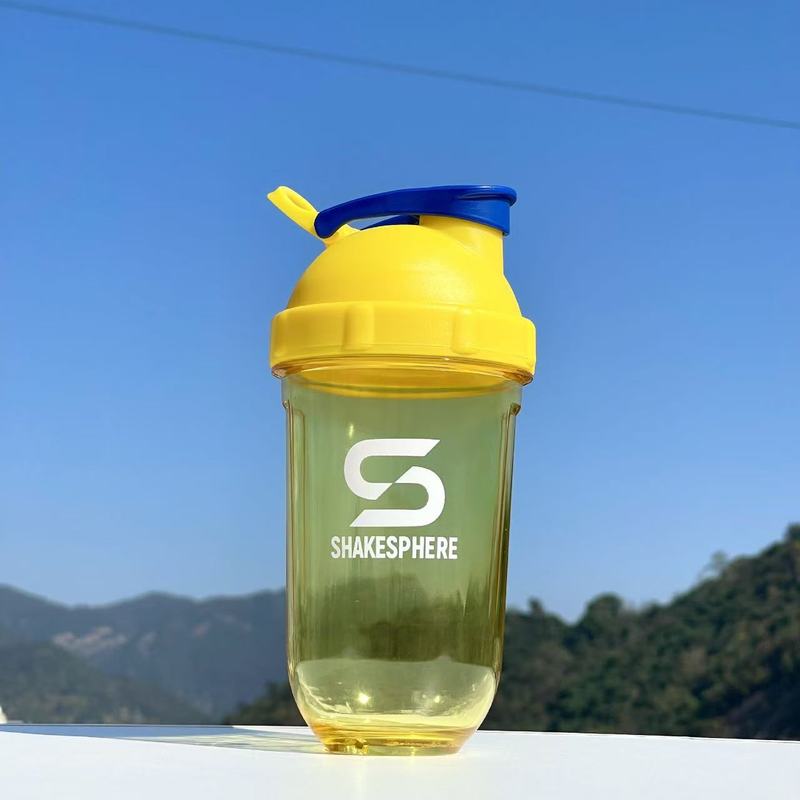 新款批发蛋白粉摇摇杯运动健身杯子奶昔杯带搅拌球塑料杯可印LOGO|undefined