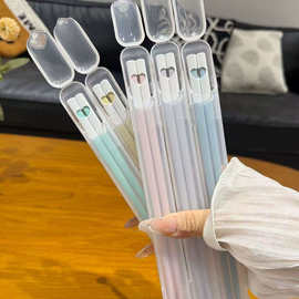 可爱爱心筷子便携餐具一人一筷单人装筷子个人专用套装筷子收纳盒