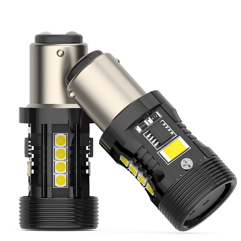 AliExpress new led lights 1157 P21/5W bay15d 10SMD decoding two-color brake light tail light