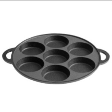 Nueva olla de desayuno olla de hamburguesa de huevo sartén de cuatro orificios sartén antiadherente sartén de hierro fundido olla de cocina casera al por mayor