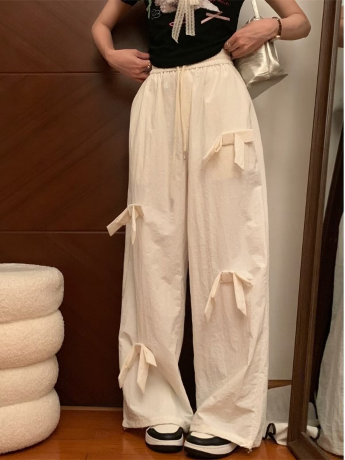 2026 nuevos pantalones casuales sueltos de moda coreana pantalones versátiles de verano delgados pantalones de piernas largas