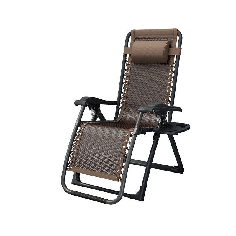 Q*L摺疊午休家用陽台休閒辦公室午睡坐躺兩用懶人老人靠背藤躺椅