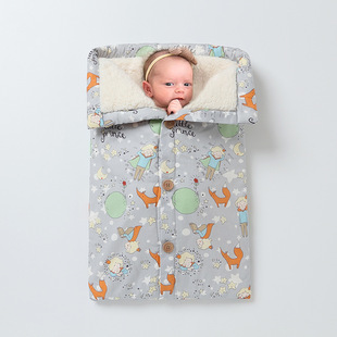Children's Sleeping Bag Spring, Autumn and Winter Warm Middle and Big Children Thickened Baby Newborn Kick-proof Quat Artifact Universal for All Seasons