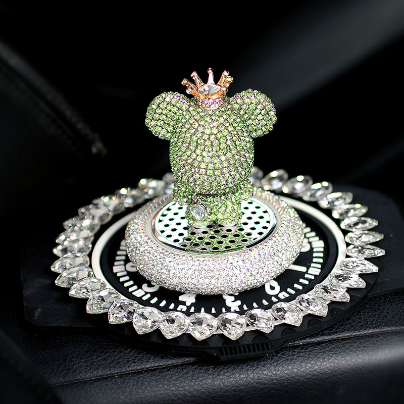Decoraciones de automóviles creativas lindas diamantes hechas a mano osos decoraciones de automóviles decoraciones de automóviles diosas