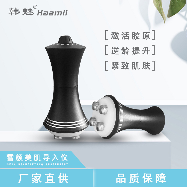 Facial Essence Imports Snow-Faced Beauty Instrument, Rechargeable Beauty Instrument, Firming and Hydrating Mini Needle-Free Beauty Instrument