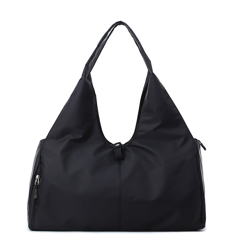Bolsa de viaje portátil simple de color sólido, bolsa de ejercicios de gran capacidad, bolsa de yoga, bolsa de equipaje ligera multifuncional para mujeres image 7