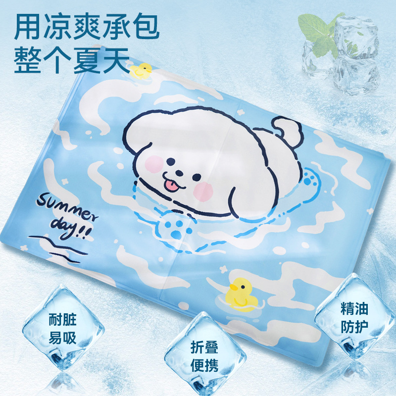 Perros de verano jugando en el agua de verano para cachorros almohadillas de hielo para perros pequeños y medianos para enfriar y prevenir el golpe de calor