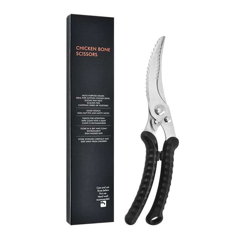 Potentes tijeras de hueso de pollo de acero inoxidable tijeras de cocina tijeras de alimentos tijeras multifuncionales tijeras de usuario doméstico
