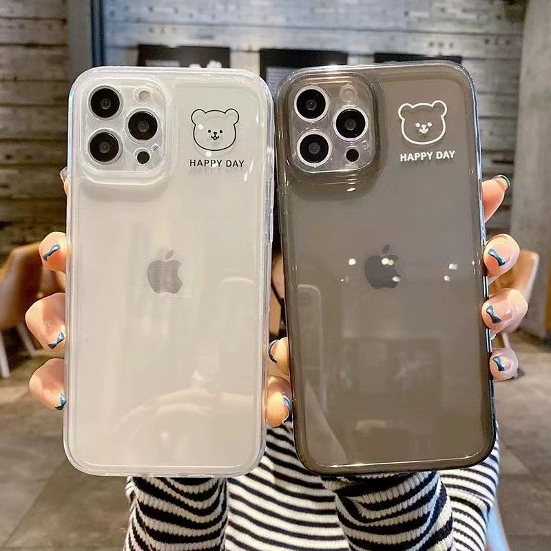 Apple, совместимый iPhone 17, защитный чехол для телефона, с маленькими медведями, защита от падения, 16