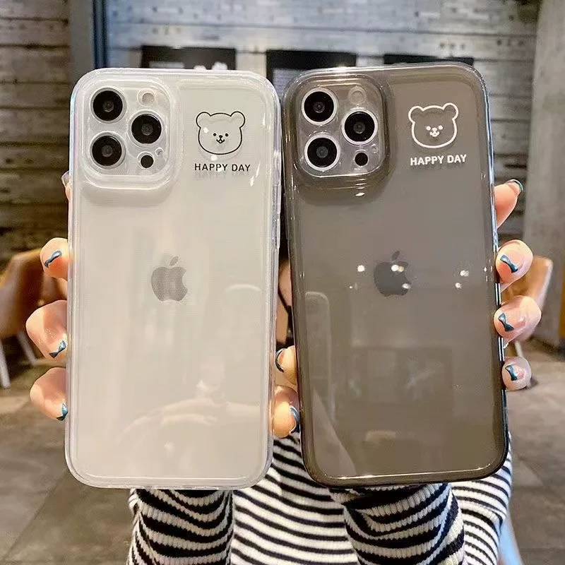 Apple, совместимый iPhone 17, защитный чехол для телефона, с маленькими медведями, защита от падения, 16
