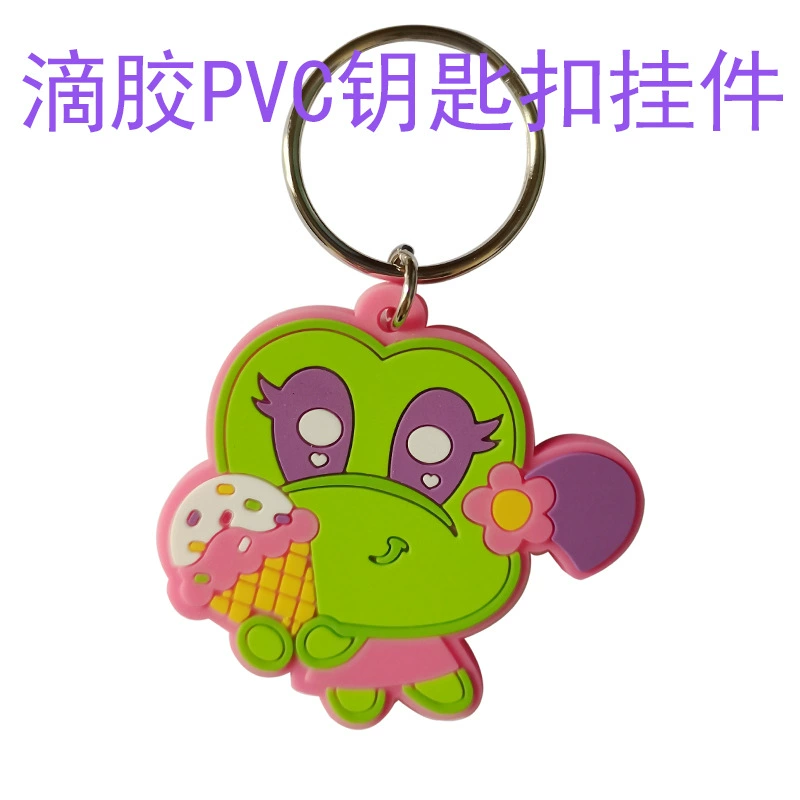 Doll PVC, cartoon keychain, glue, 3D, Birthday gift