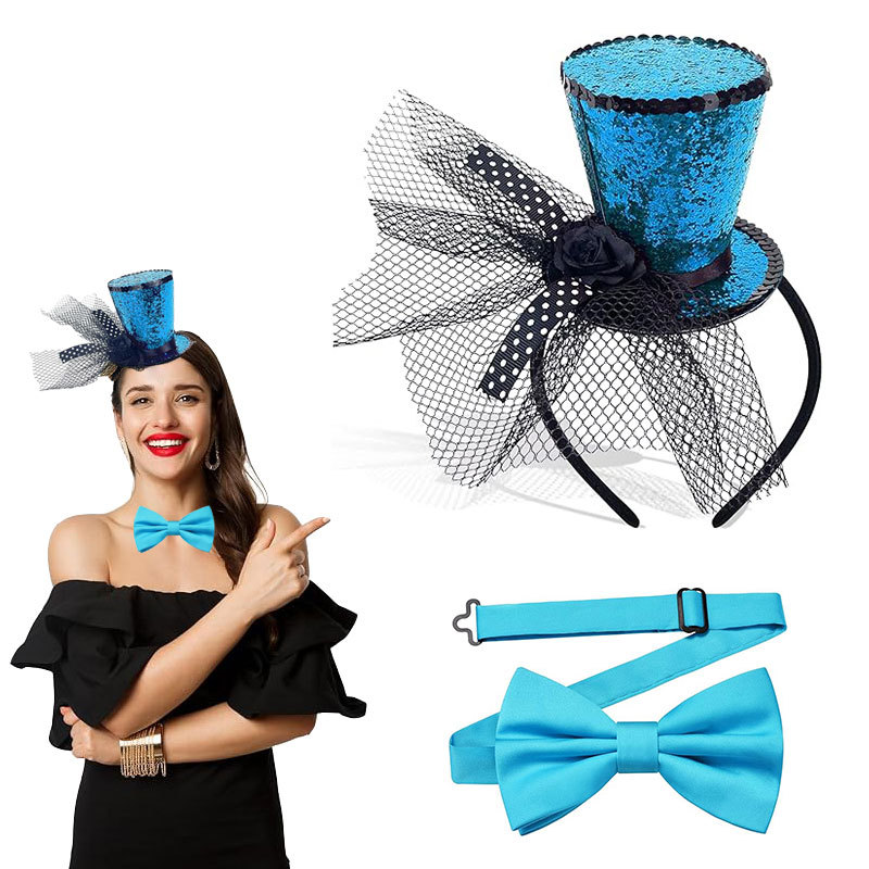 Blue webbing tie