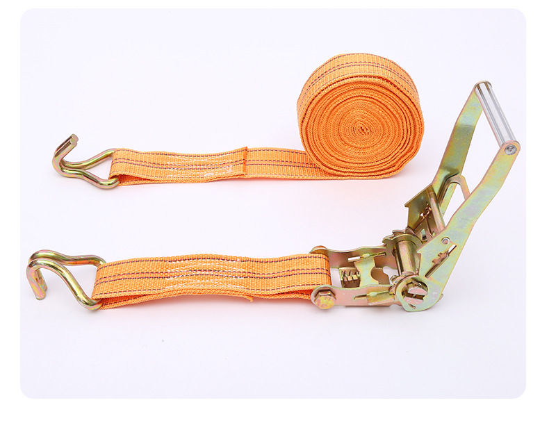 5cm Double Hook Polypropylene Binding Strap Truck Ratchet Tensioner Cargo Tightening Fastener Thickened Strapping Belt Manufacturer