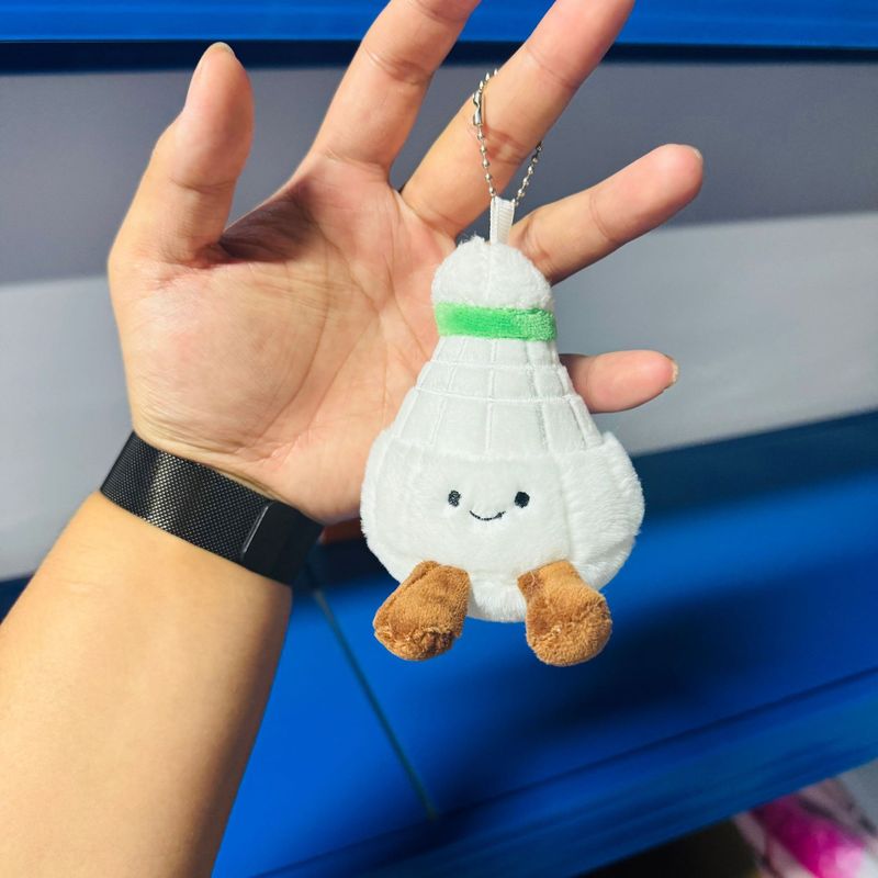 趣味球系列篮球羽毛球玩偶车钥匙扣包挂件挂饰毛绒公仔情侣礼物|undefined