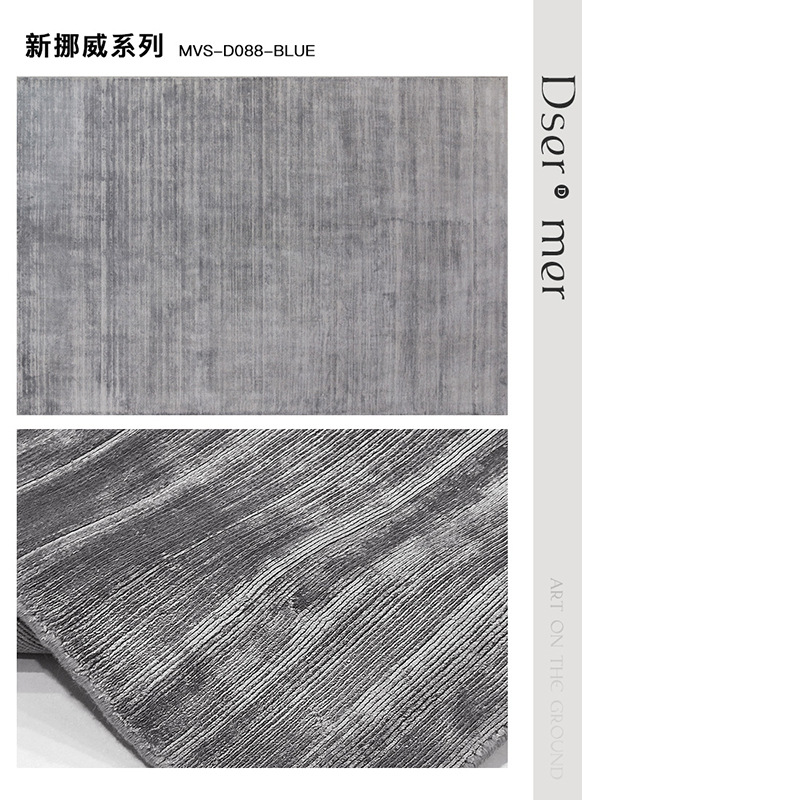 Nueva alfombra tejida a mano sala de estar fácil de cuidar alfombra de cama de dormitorio India importación pesada alfombra mercerizada