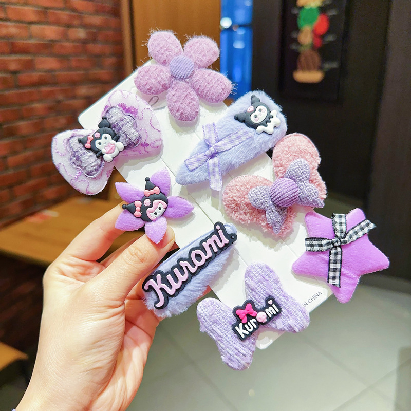 Red de Internet para niños horquilla tocado 2025 nueva niña horquilla niña linda bebé flequillo clip de cabello roto