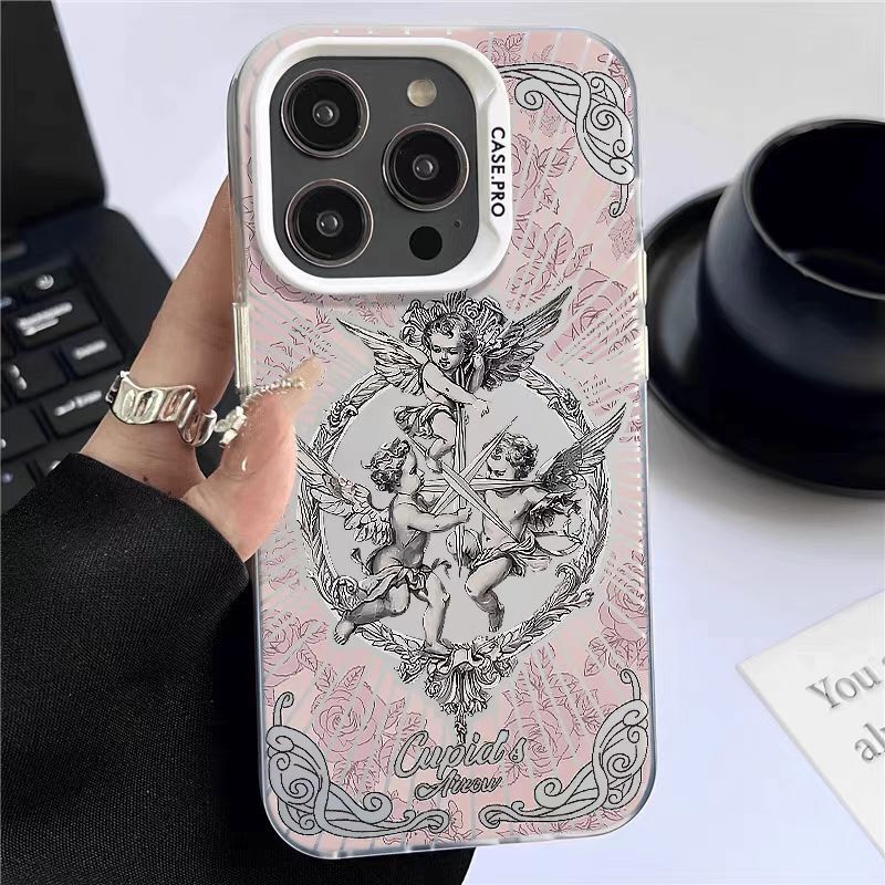 Flower Cupid is suitable for Apple 17PROMAX phone case, new iPhone 15, and is compatible with Apple 14/13/12 Flower Cupid is suitable for Apple 17PROMAX phone case, new iPhone 15, and is compatible with Apple 14/13/12