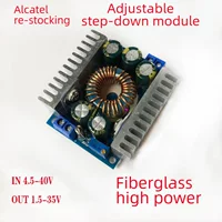 Adjustable DC‑DC Step‑Down Module, 4.5–40V to 1.3–35V, 10 A, Compact High‑Power