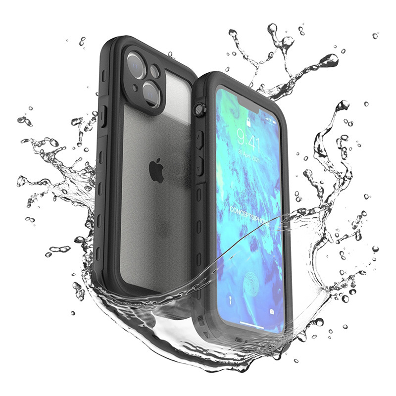 Suitable for Apple iPhone 13 Mini Mobile Phone Waterproof Case, Swimming, Takeaway, Anti-Slip, Running, Waterproof Case, Magnetic Suction