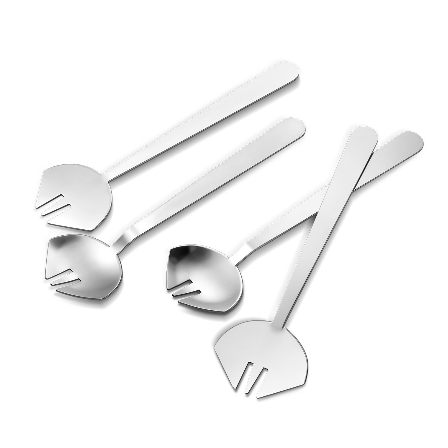 Cuchara y tenedor de acero inoxidable de grado alimenticio cuchara y tenedor de ensalada personal cuchara y tenedor