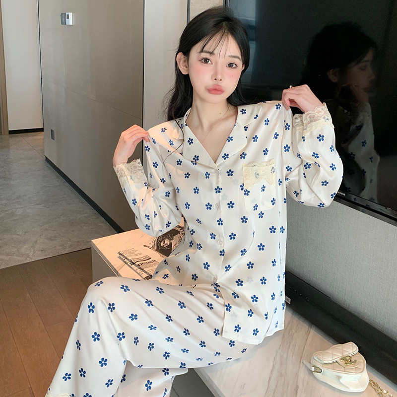 Silk autumn thin pijama