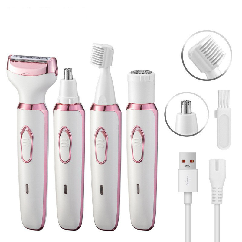 Máquina de afeitar eléctrica femenina de cuidado personal para mujeres todo en uno para el cabello de las axilas, aparato de corte de cabello de púbico privado image 3