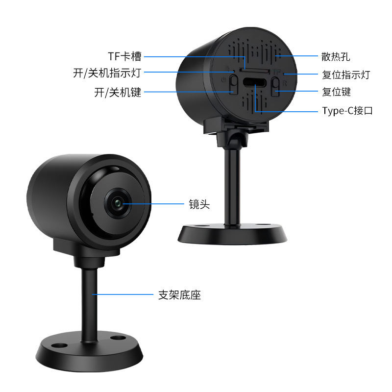 c1カメラ 高画質1080pスポーツDVカメラ スマートワイヤレスWiFi家庭用セキュリティ監視カメラ|undefined