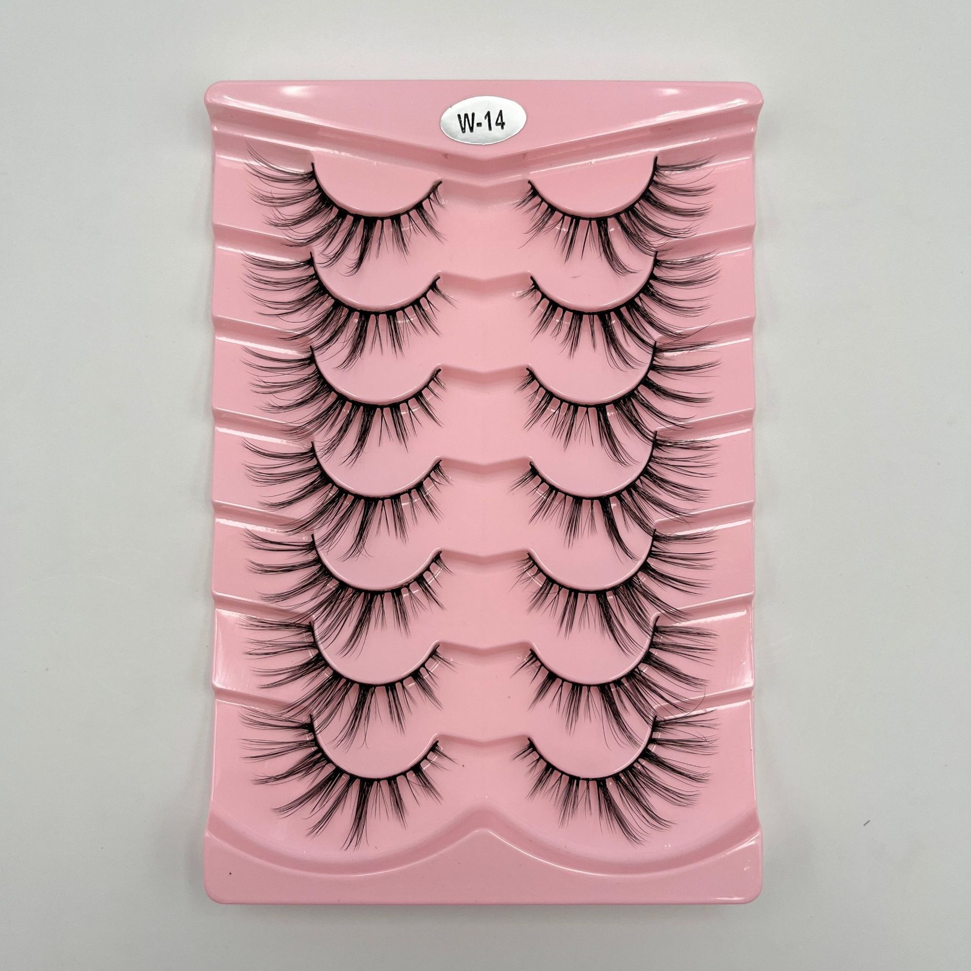 Explosiones transfronterizas de 7 pares de ojos de zorro, pestañas falsas, pestañas gruesas, pestañas de gato, pestañas falsas, pestañas alargadas, pestañas falsas