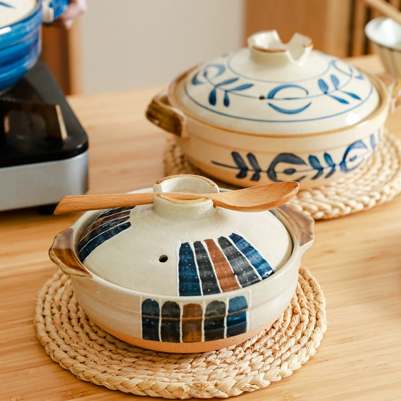 Кастрюля для риса Potcal, запекается без постороннего запаха, тушеный горшок, миска, суп, при высокой температуре, бытовой газовый газовый рожок