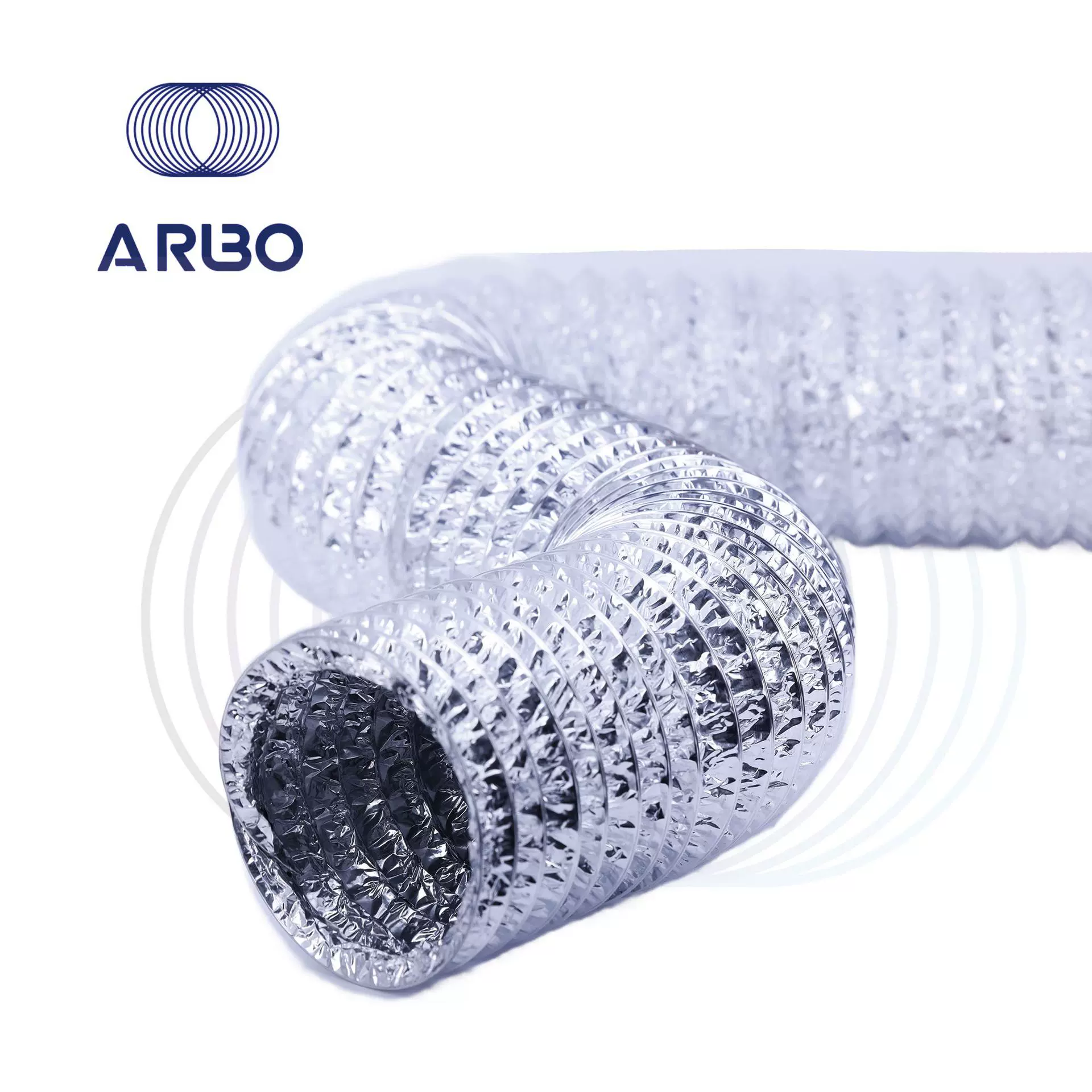 空调保温可用排气管伸缩管通风管 单层短管铝箔管伸缩型