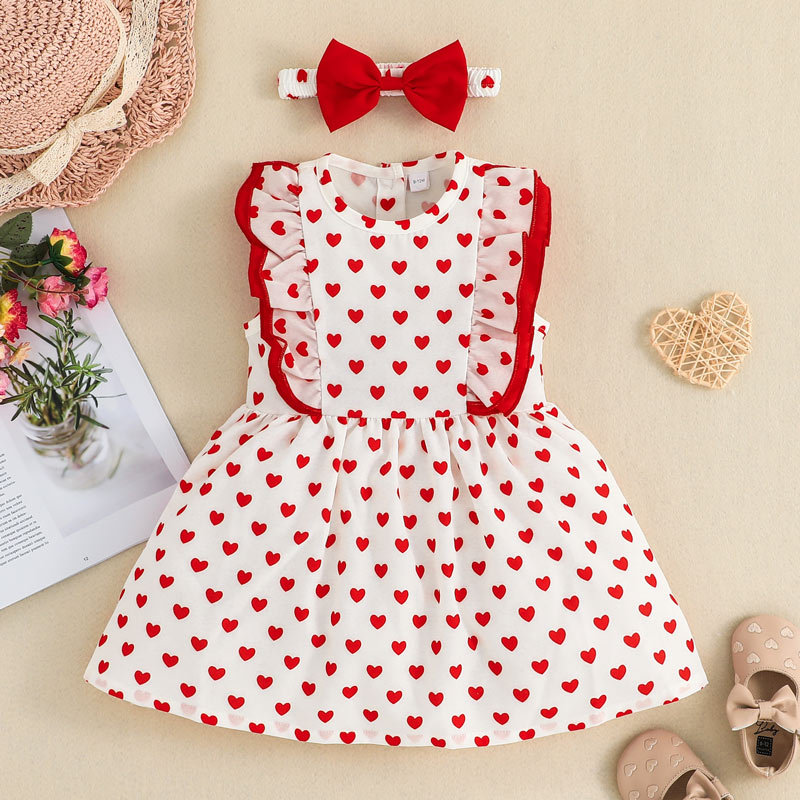 Cute Printing Polyester Girls Dresses display picture 1