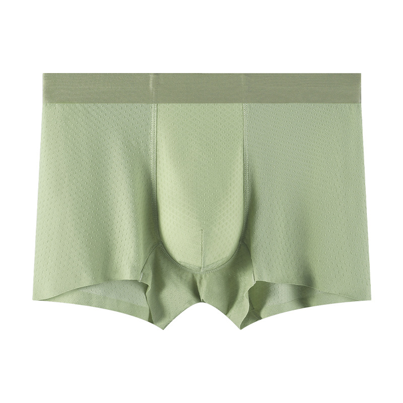 Ropa interior de hombre de seda de hielo transpirable y cómoda al por mayor personalizada