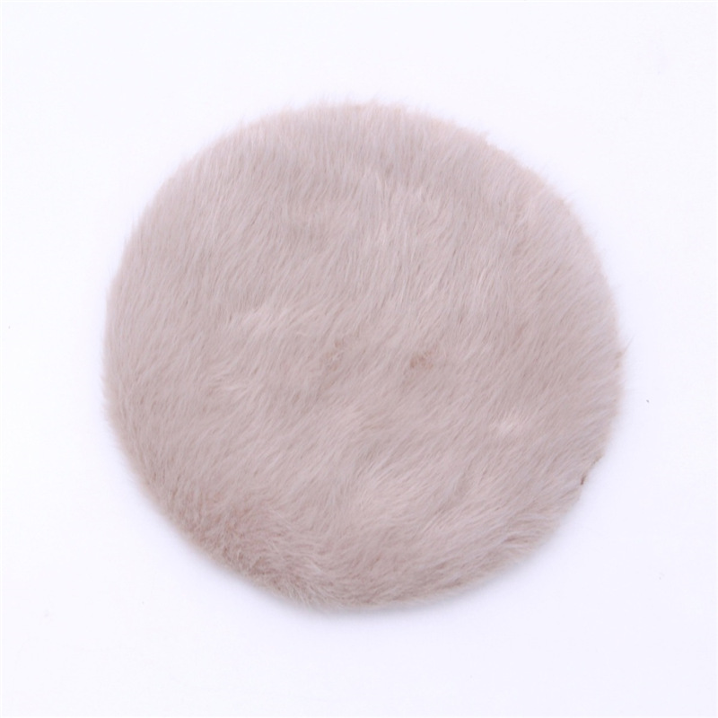 Plush Rug — Wú Pǐnpái/Wú Zhùcè Shāngbiāo Car Carpet - khaki-round-18cm