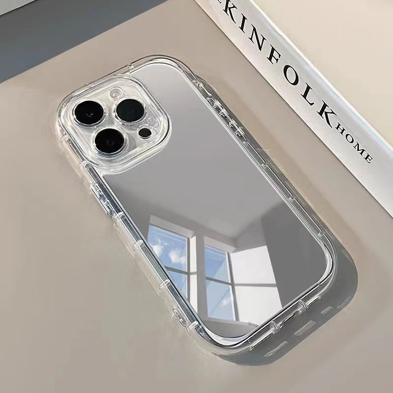 Casual Mirror-Like Apple 17/15/14/13/12 Mobile Phone Case Iphonexs All-Inclusive Xr Anti-Fall Simple Protective Case Casual Mirror-Like Apple 17/15/14/13/12 Mobile Phone Case Iphonexs All-Inclusive Xr Anti-Fall Simple Protective Case