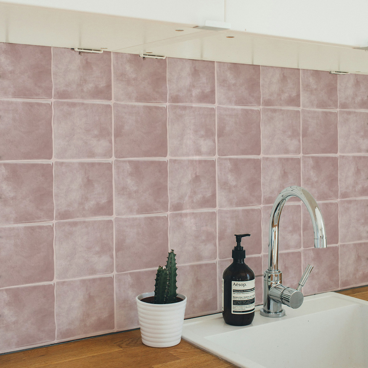 Autoadhesivo tridimensional cocina antiincrustante pegatinas de goteo renovación del hogar azulejos de lavandería cuadrada decoración interior papel pintado