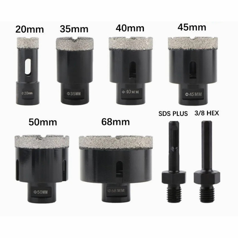 M14钎焊金刚石开孔器纸盒组套大理石花岗岩瓷砖角磨机钻头耐磨