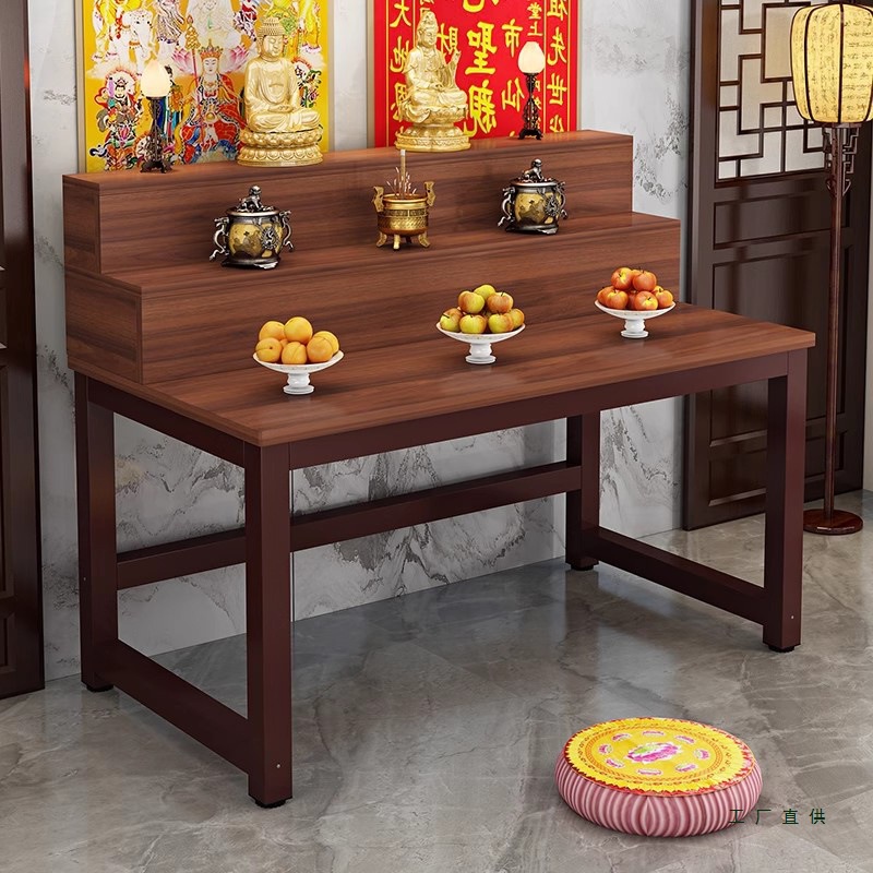 Economical Multi-Layer Home Altar for Offering Incense, Buddha Shrine, Offering Table for Buddha, Guanyin, and God of Wealth