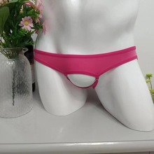 情趣内衣丁字裤无痕三角裤男士内裤开档秋季开裆免脱低腰前开扣