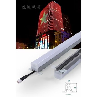 LED Line Light 24V Outdoor Waterproof Marquee Full Color Monochrome Contour Light Exterior Wall Lighting Guardrail Tube Wall Washing Light