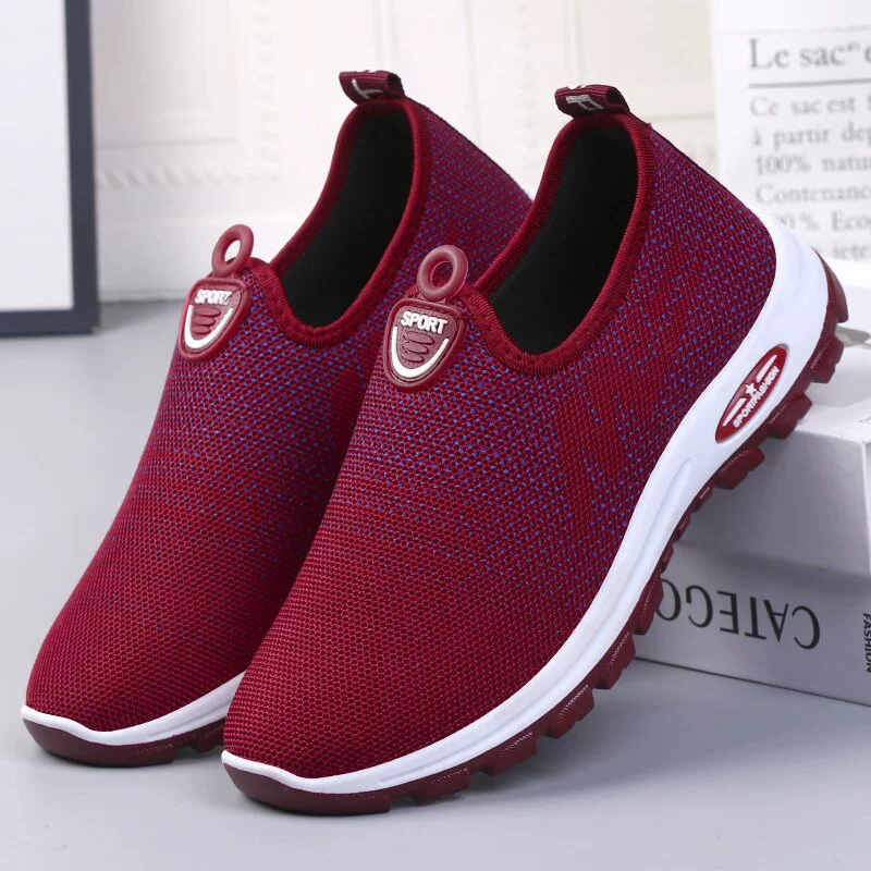 Walking shoes, footwear, comfortable slip-ons for mother, autumn, trend of season, for middle age, wholesale