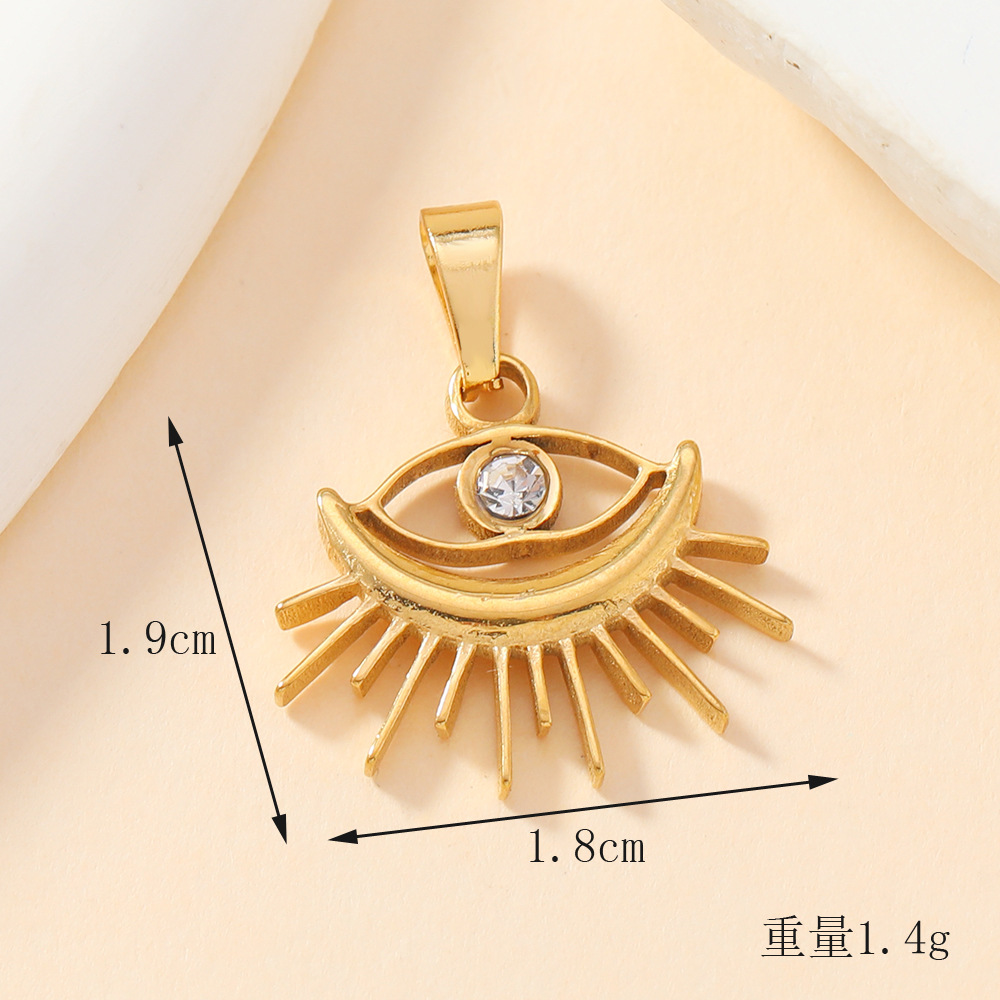 Colgante de acero inoxidable de estilo europeo y americano, collar de brazalete, accesorios de amor creativo, colgante de diamantes DIY