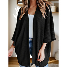 R 31715 Loose 3/4 Sleeve Cardigan �����߷��俪���羳ר
