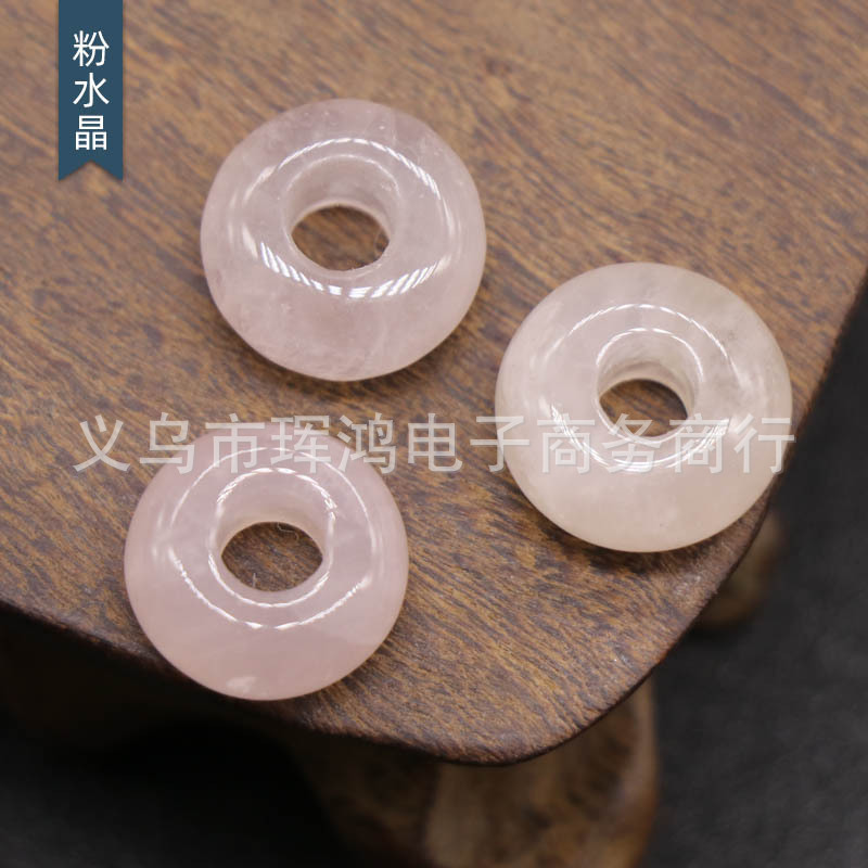 6*12mm水晶珠算珠大孔珠子批发DIY潘家串珠手工绳子编织配件材料