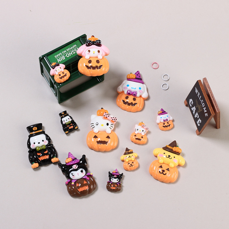 漫画風大小ハロウィンおしゃれクリエイティブ手作りDIYクリーム接着剤樹脂小物装飾材料卸売|undefined