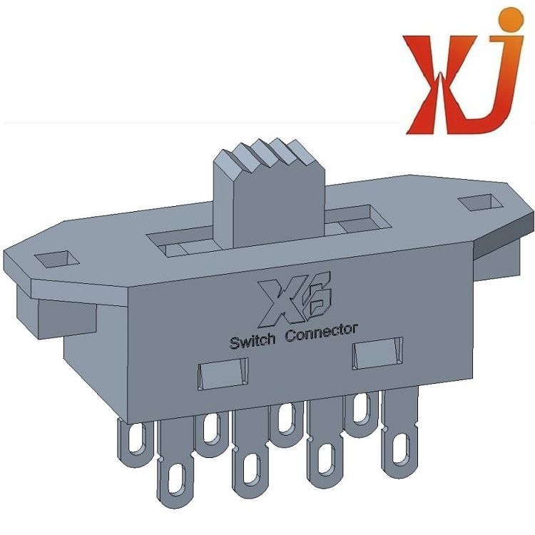 3A3位拨动开关三档拨动开关/滑动开关/拨码开关/2P3T正拨拨动开关