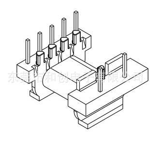EPC19 transformer skeleton EPC19 high frequency skeleton horizontal 5 2