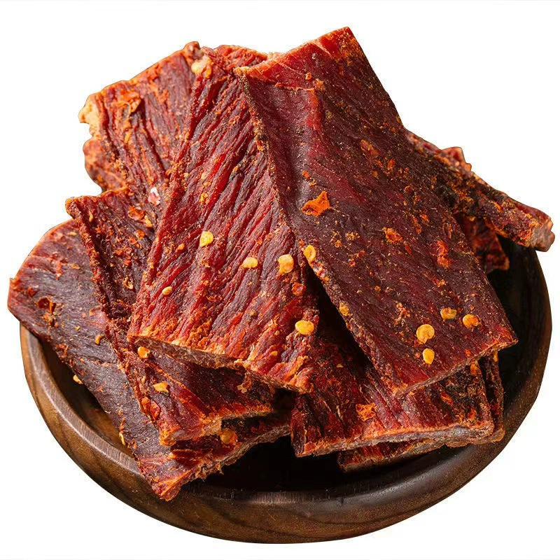 Сычуаньская закуска острая сухая мясо ручной резки говядина производитель вяленая свинина джеркей утка джерки говяжьи джерки оптом уличная лавка