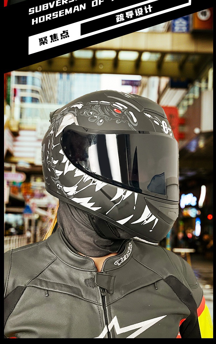 Motorcycle helmet 3C certification winter full helmet single lens motorcycle electric car safety helmet factory wholesale generation