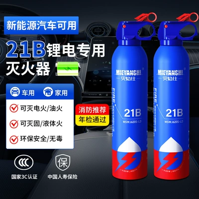 Vehicle-Mounted Water-Based Fire Extinguisher 21B for Car Annual Inspection, Household Use, Explosion-Proof, High-Temperature Resistant, Portable Firefighting Equipment